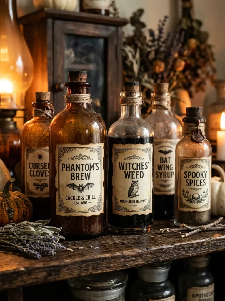 Antique Apothecary Bottle Labels