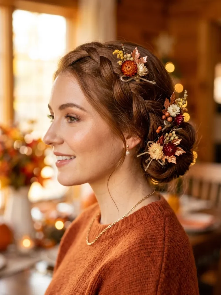 Autumn Floral Hair Pins