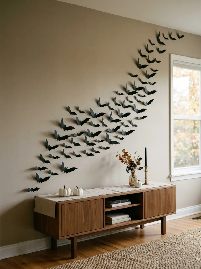 Bat Swarm Wall Installation