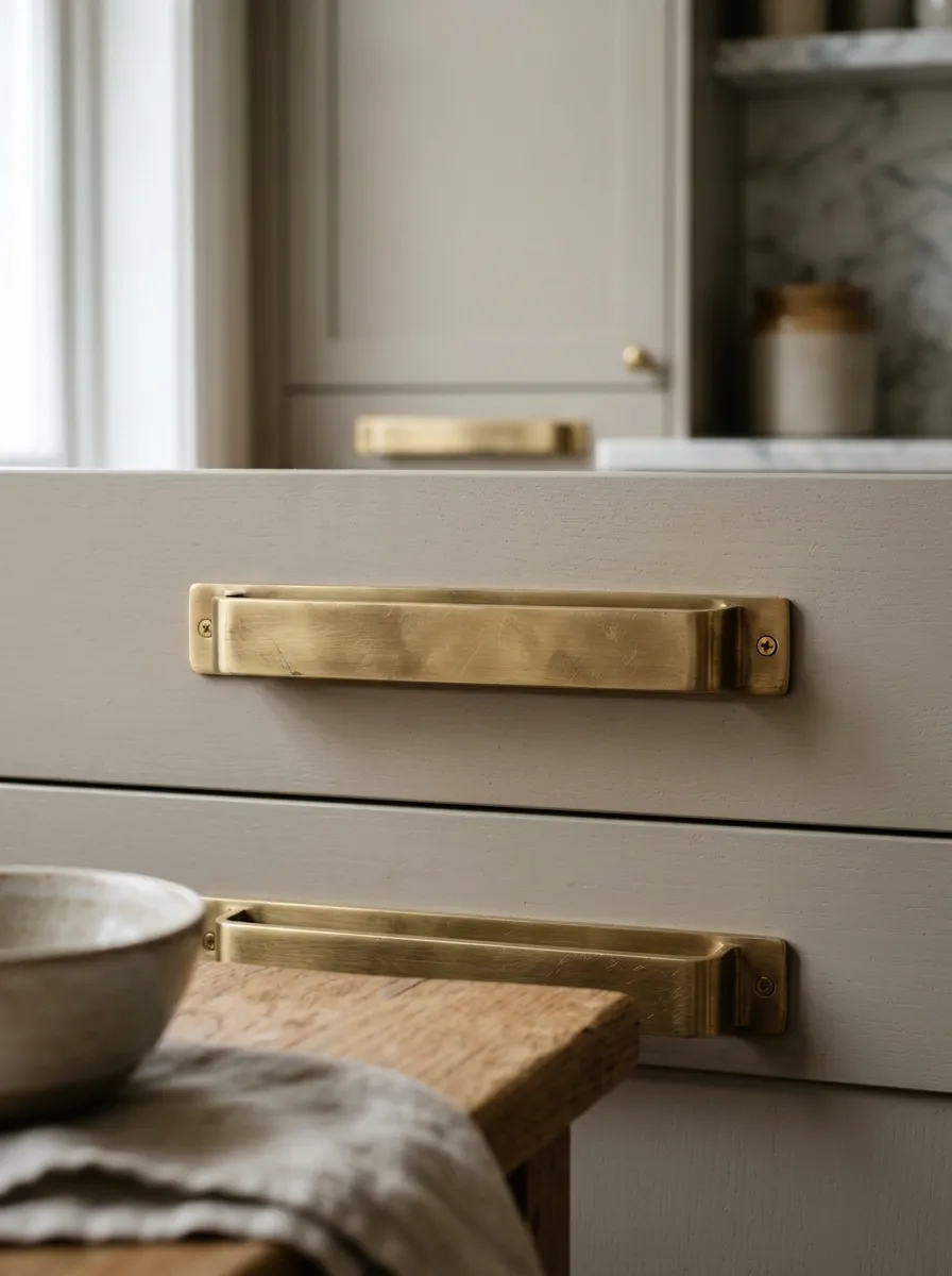 Brass Hardware Accent - interior home improvements mintpalment decor inspiration and aesthetic design idea