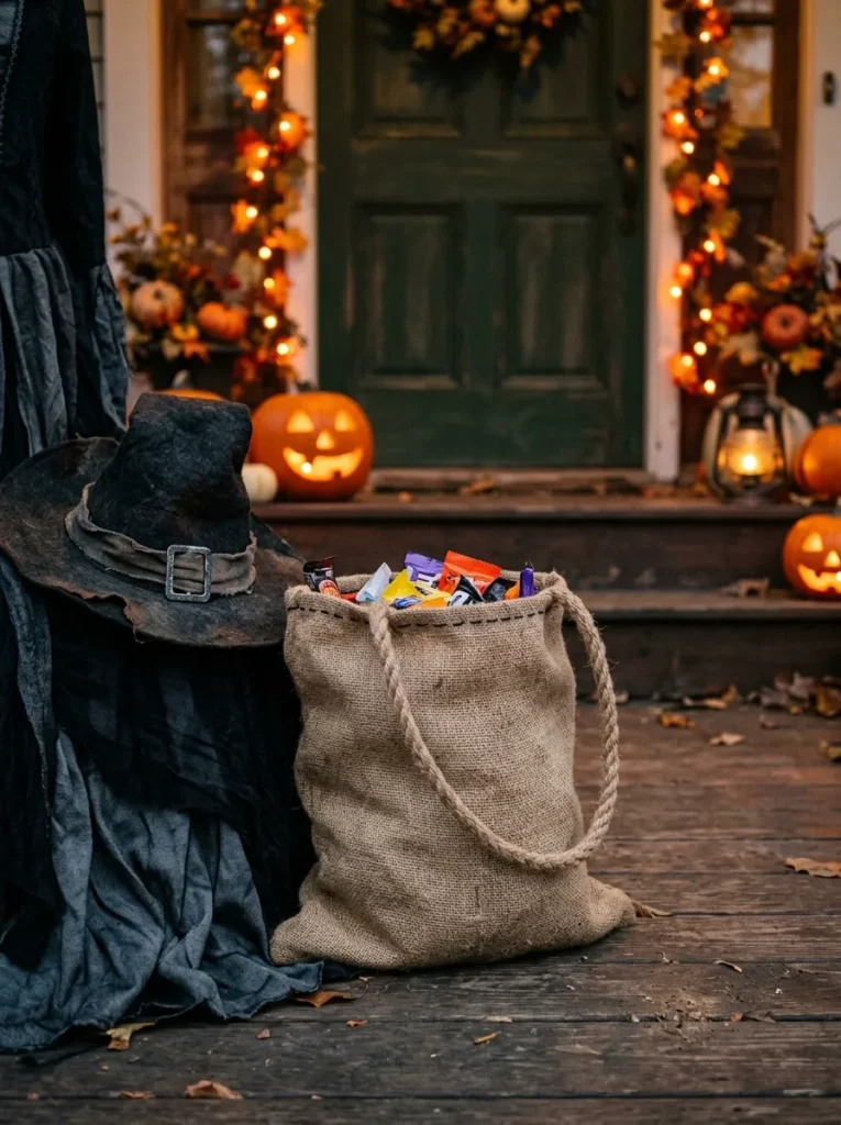 Burlap Trick-or-Treat Sack