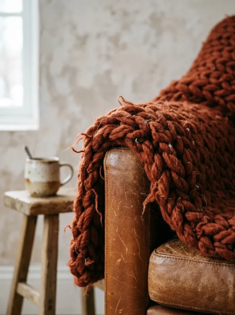 Chunky Knit Throw