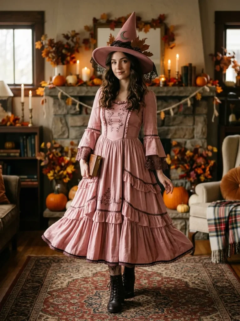 Classic Pink Witch Gown