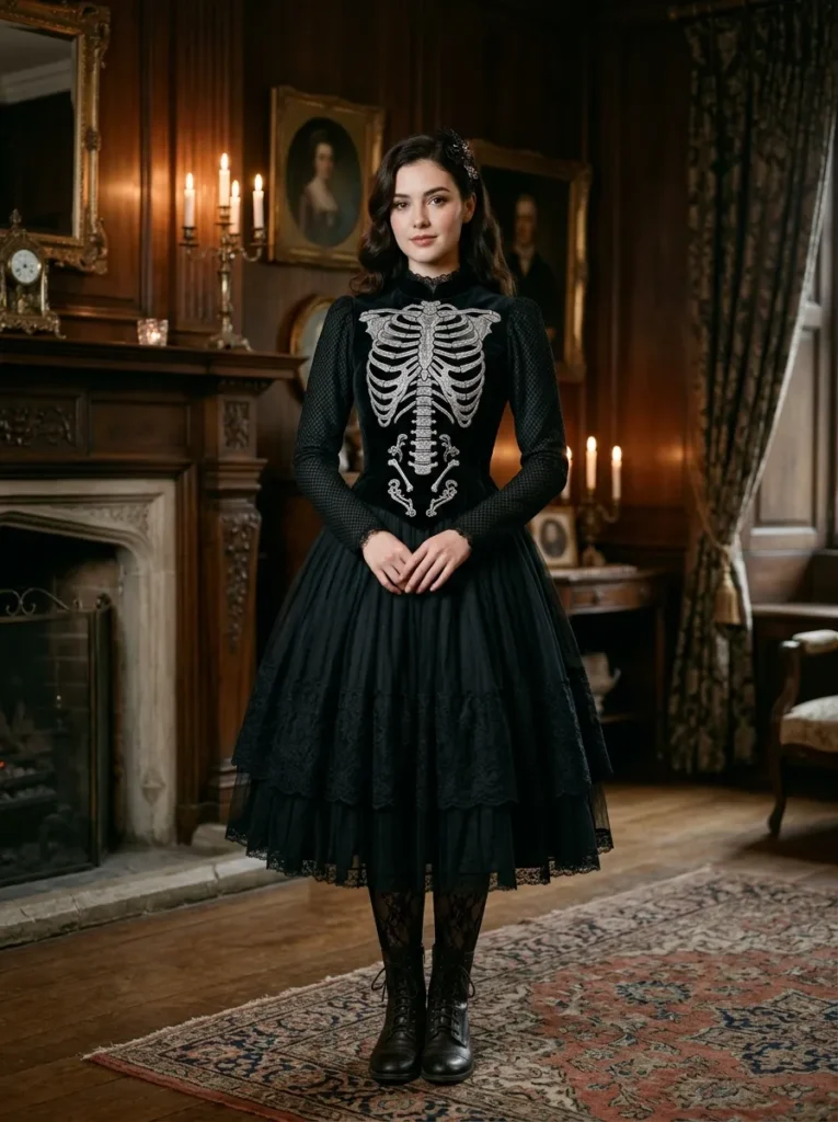 Corset With Mesh Sleeves