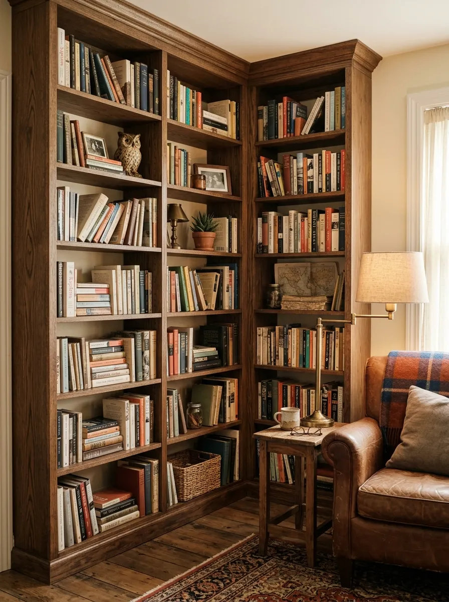 Custom Bookcase Build - interior home improvements mintpalment decor inspiration and aesthetic design idea