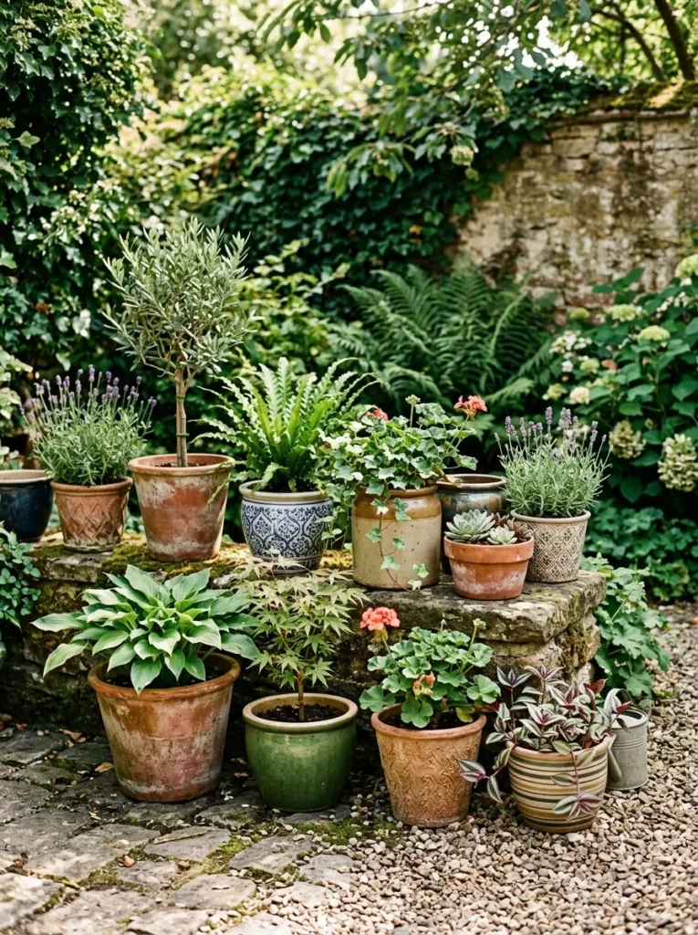 Decorative Pot Display - Decoration ideas decoradyard