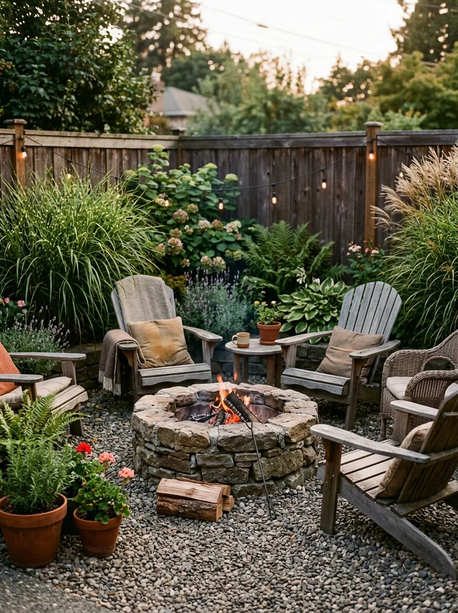 Fire pit corner - robert mygardenandpatio decor inspiration and aesthetic design idea