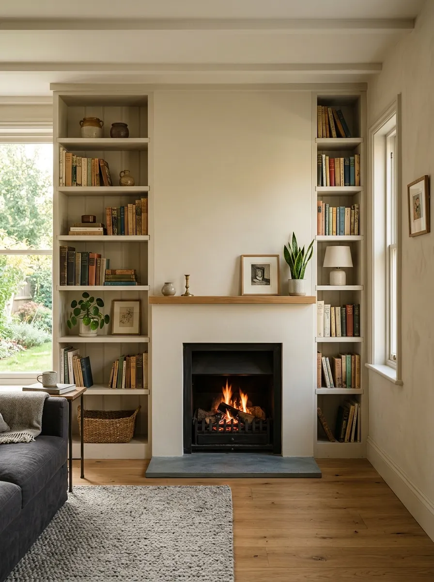 Fireplace Built In Shelving - interior home improvements mintpalment decor inspiration and aesthetic design idea