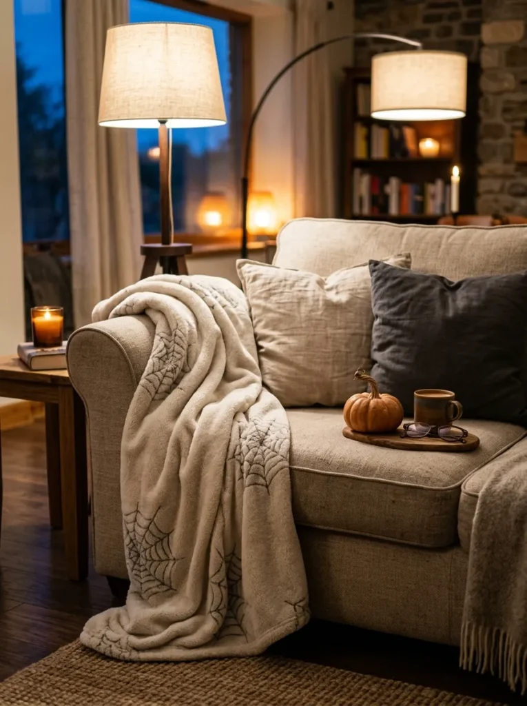 Fleece Spiderweb Blankets