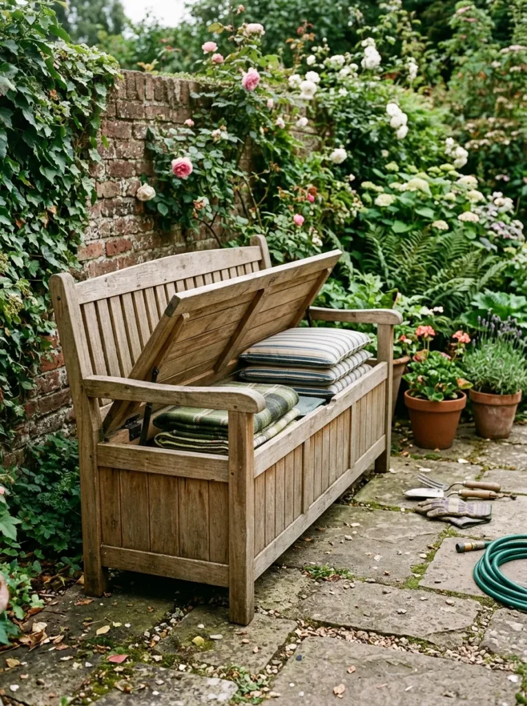 Garden Storage Bench - Decoration ideas decoradyard