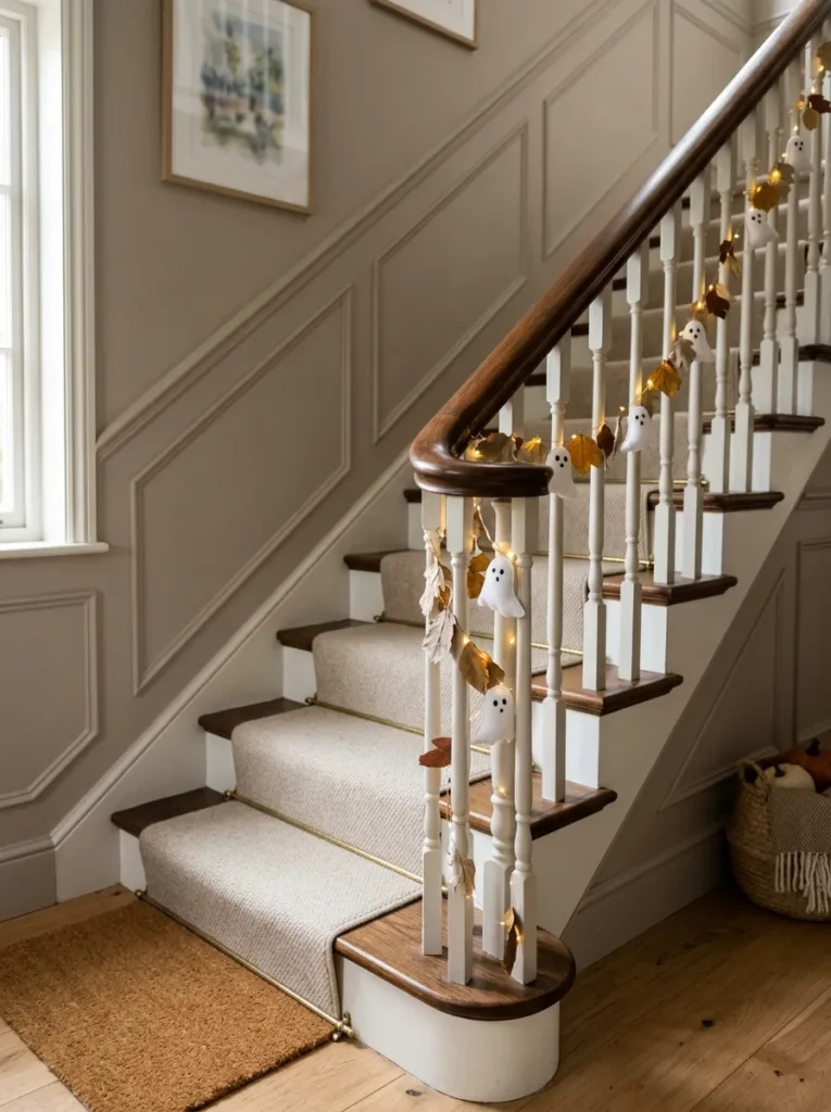 Ghostly Staircase Runner Garland
