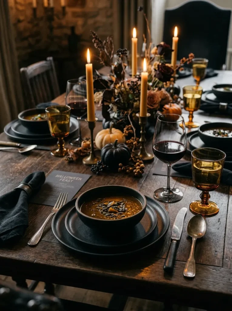 Gothic Dinnerware Setup