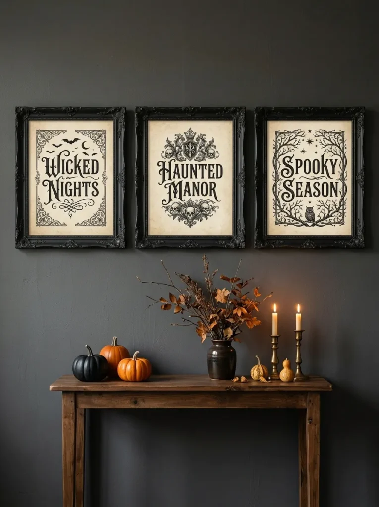 Gothic Typography Wall Art