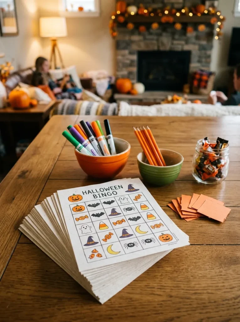 Halloween Bingo Game Cards