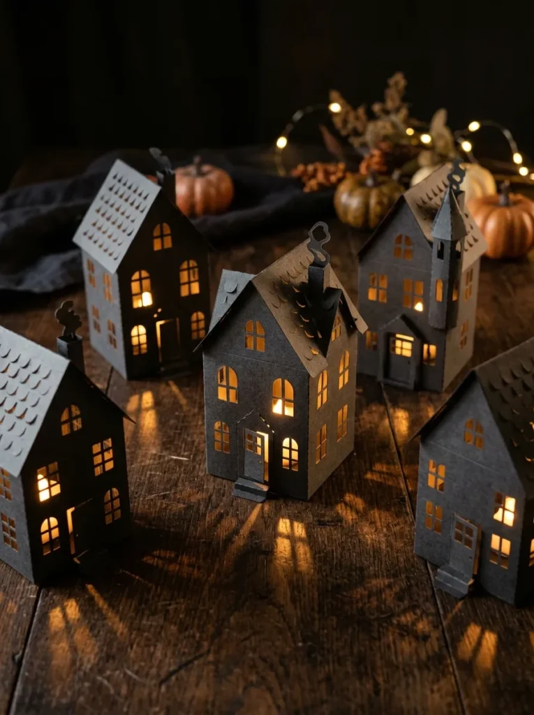 Haunted House Cutout Luminaries