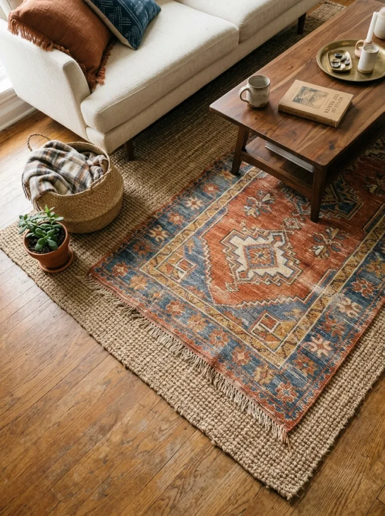 Layered Area Rug