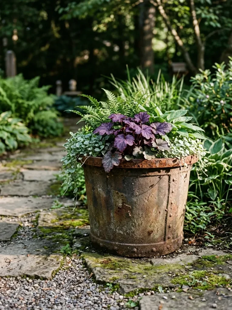 Metal Planter Accent - Decoration ideas decoradyard