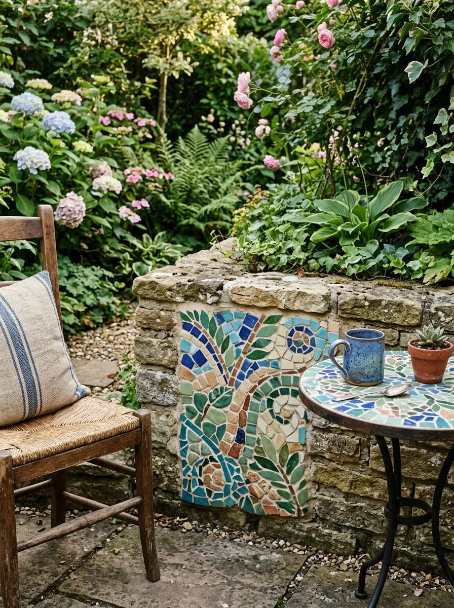 Mosaic tile accents - robert mygardenandpatio decor inspiration and aesthetic design idea