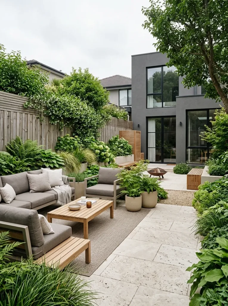 Neutral Modern Garden - Decoration ideas decoradyard