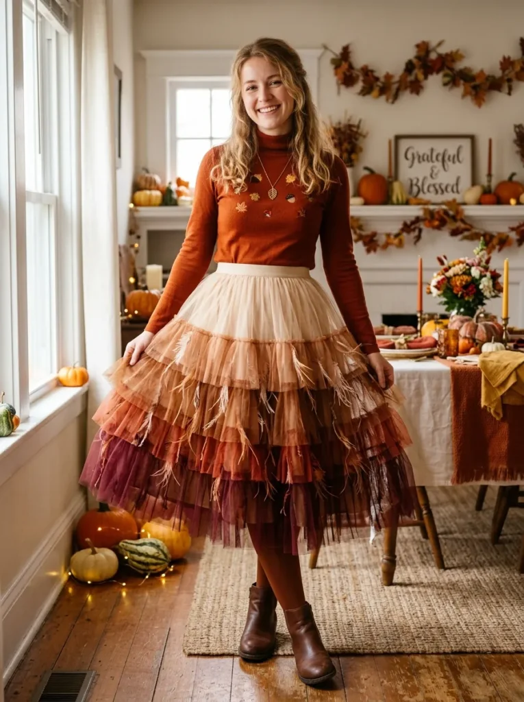 Ombre Tulle Feather Tutu