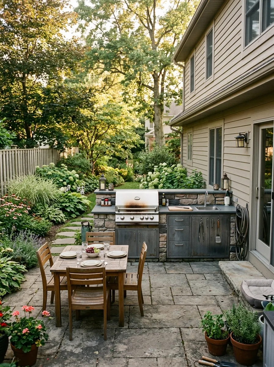 Outdoor Kitchen Addition - interior home improvements mintpalment decor inspiration and aesthetic design idea