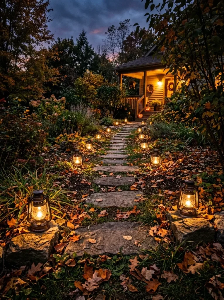 Outdoor Lantern Pathway