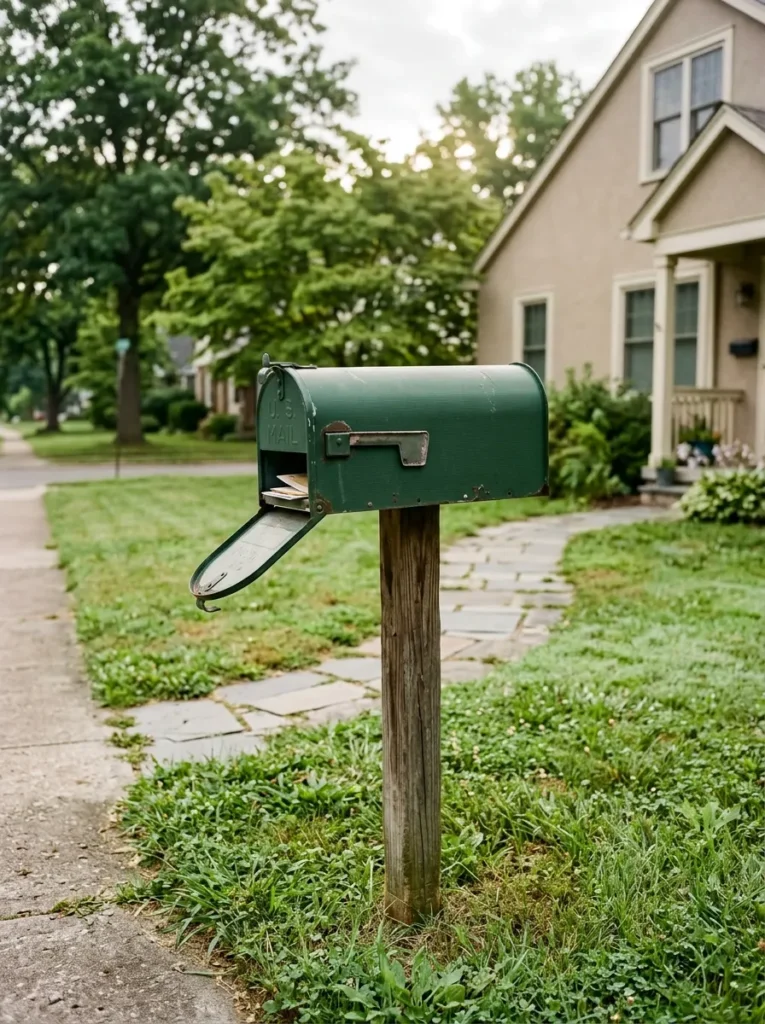Painted Mailbox Accent