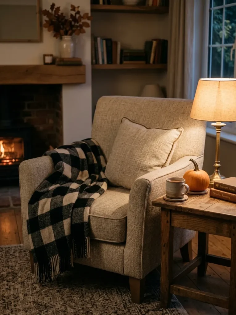 Plaid Throw Blanket Drape