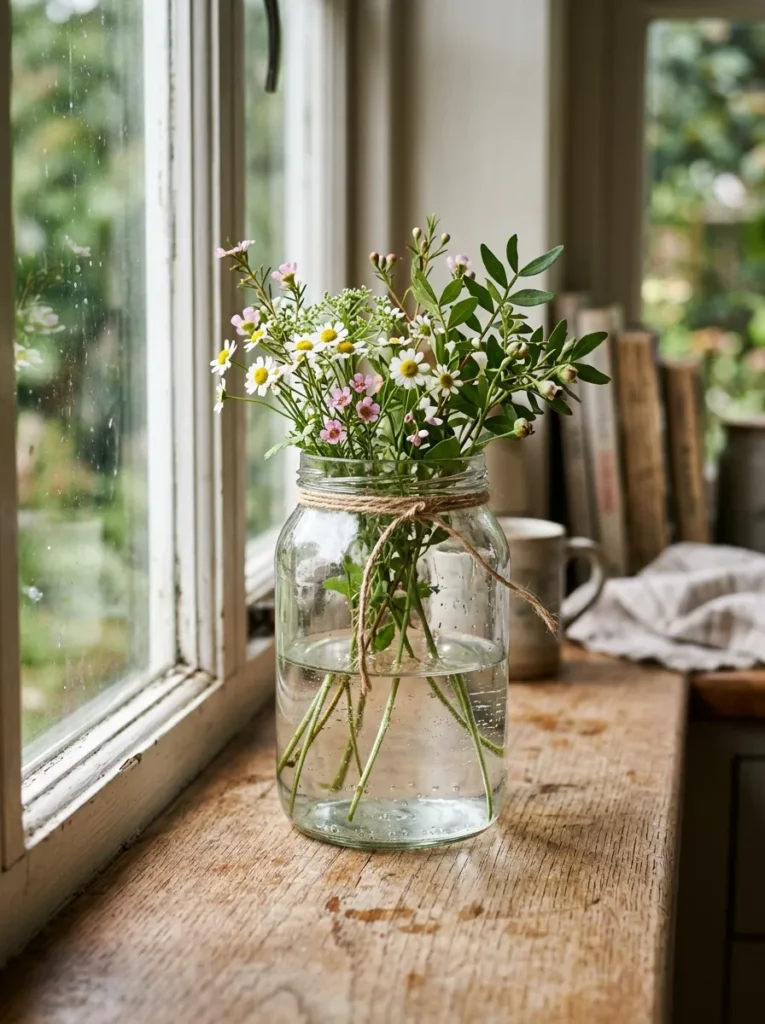 Repurposed Jar Vase