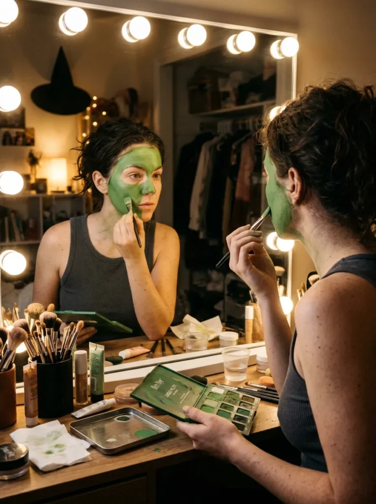 Spooky Green Makeup Base