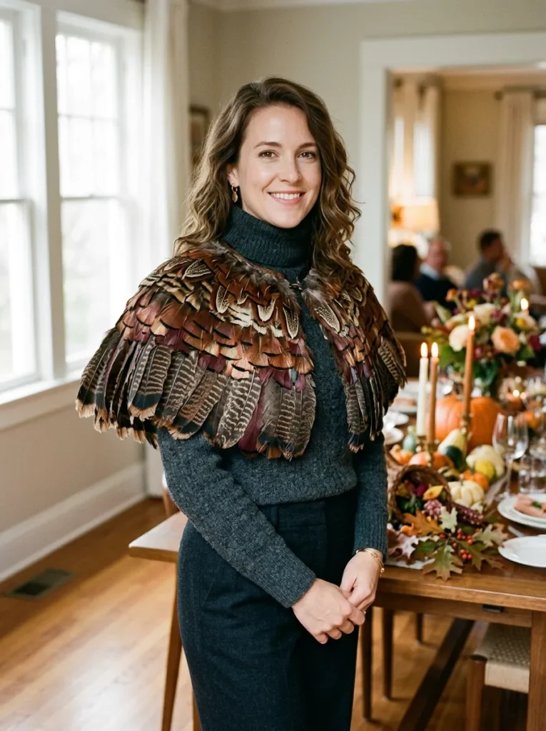 Tail Feather Capelet Wrap