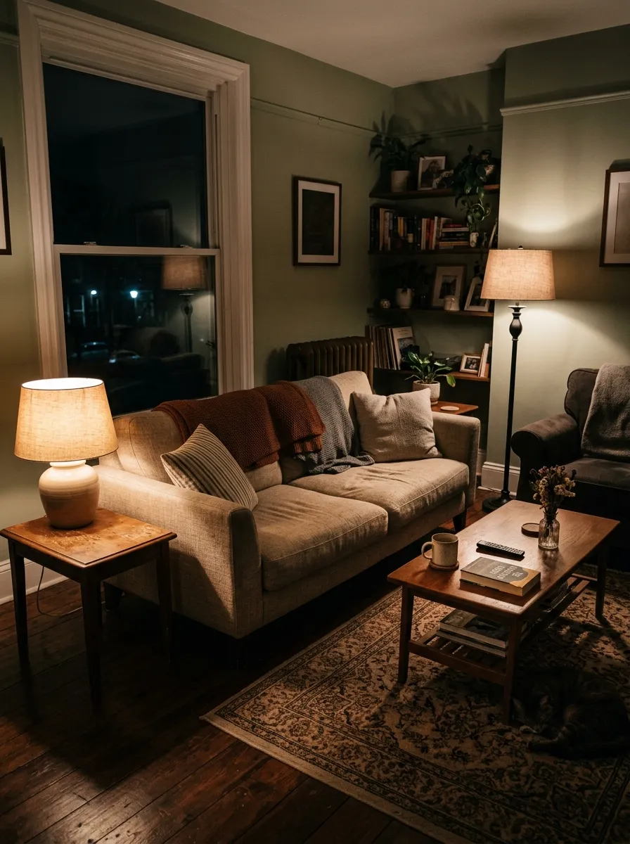 Warm Night Lighting - interior home improvements mintpalment decor inspiration and aesthetic design idea