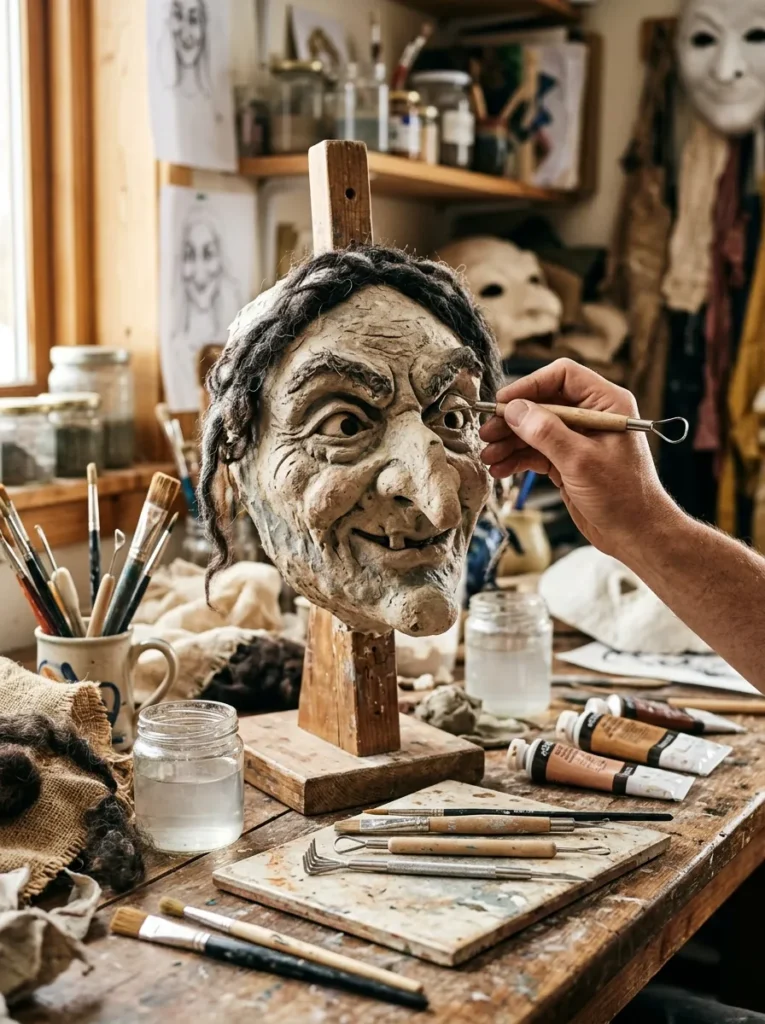 Witch Mask Sculpting