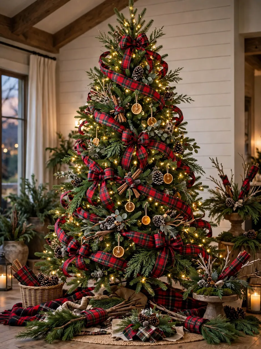 Tartan Plaid Branch Concepts idea for 16 Ft Christmas Tree