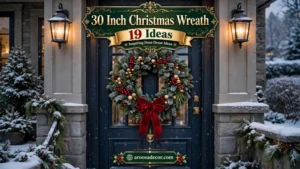 30 Inch Christmas Wreath: 19 Inspiring Door Decor Ideas