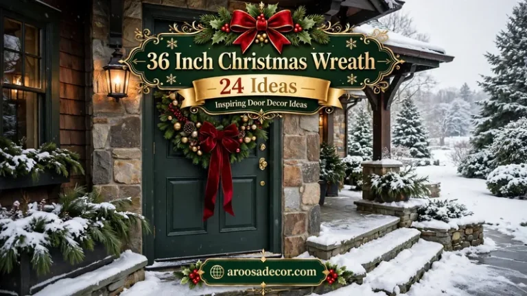 36 In Christmas Wreath: 24 Inspiring Door Decor Ideas