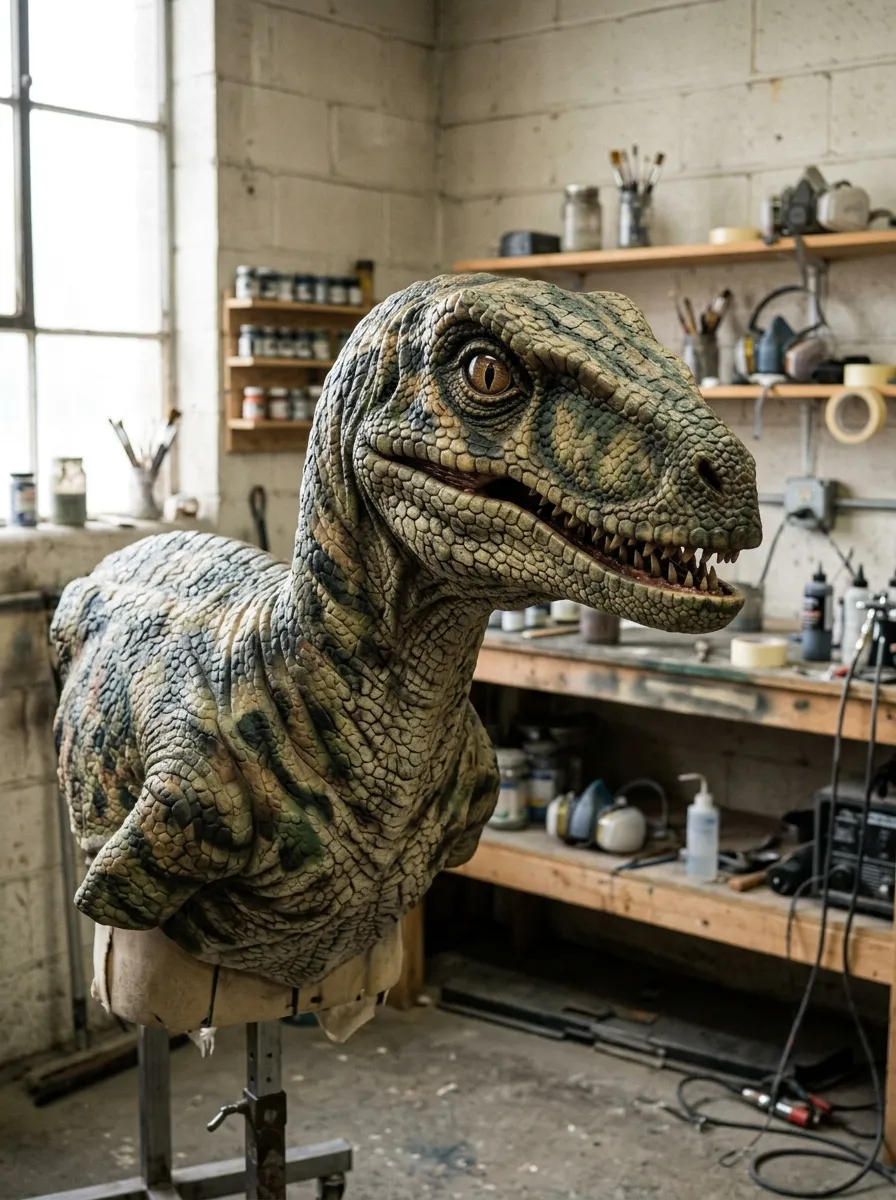 Airbrushed Camouflage Paint - Real Life Dinosaur Costume