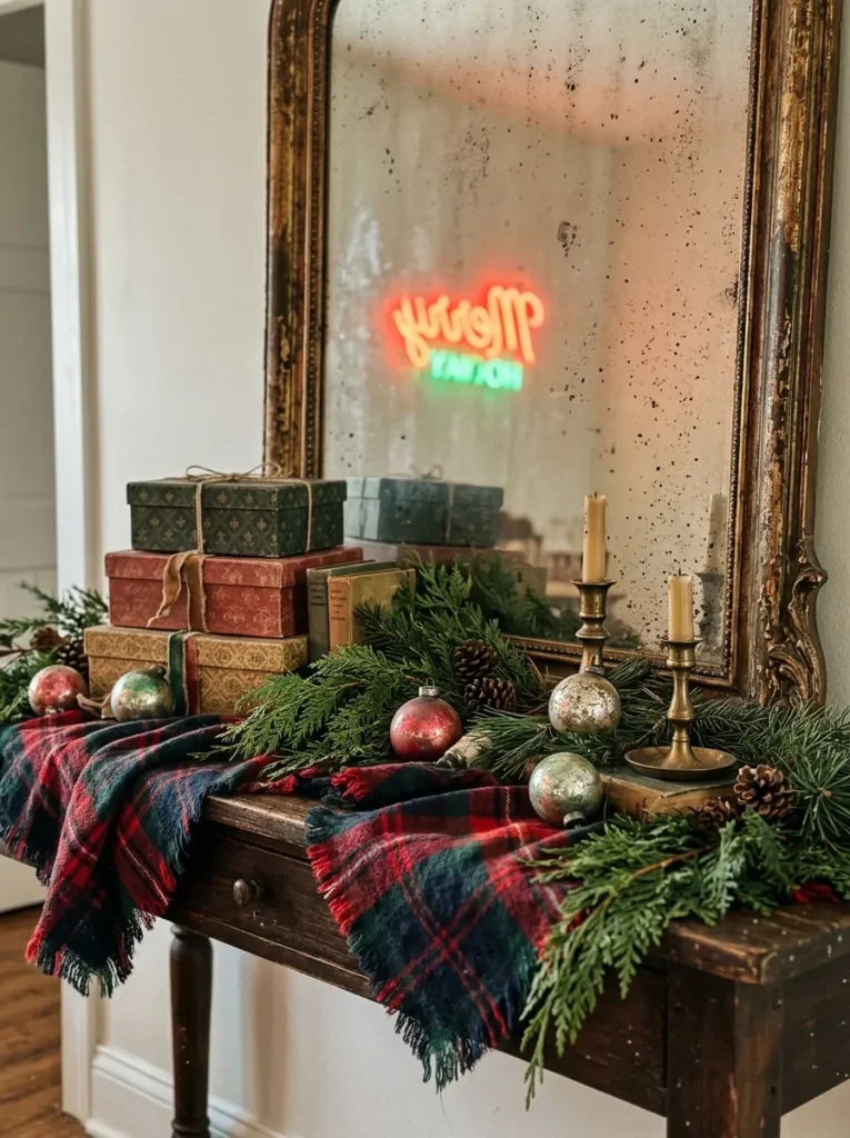 Antique Mirror Tartan Tiers