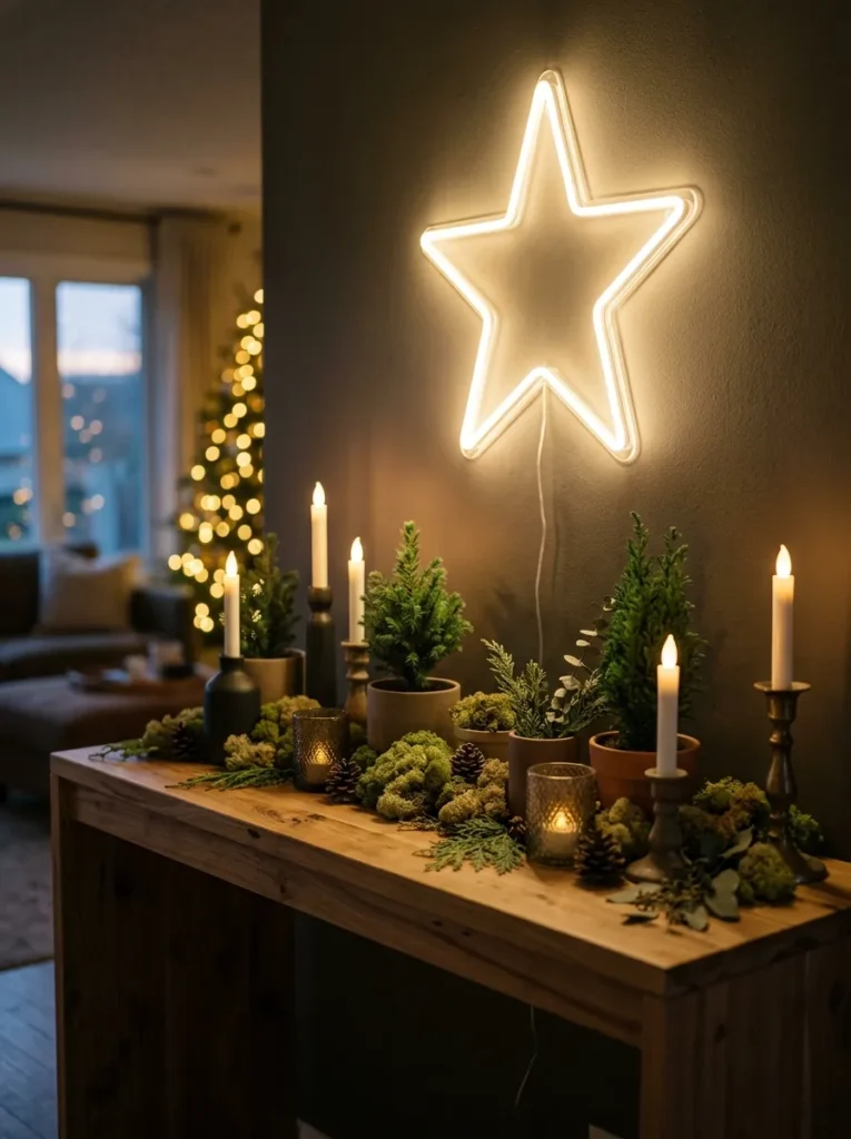 Botanical Moss Candle Clusters