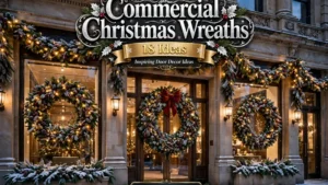 Commercial Christmas Wreaths: 18 Inspiring Door Decor Ideas
