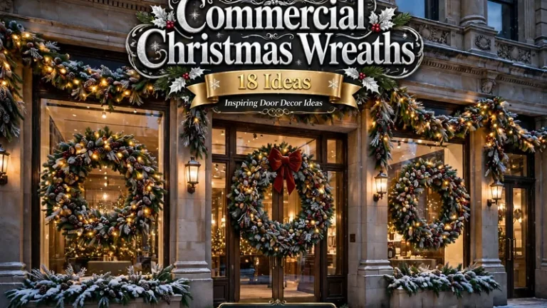 Commercial Christmas Wreaths: 18 Inspiring Door Decor Ideas