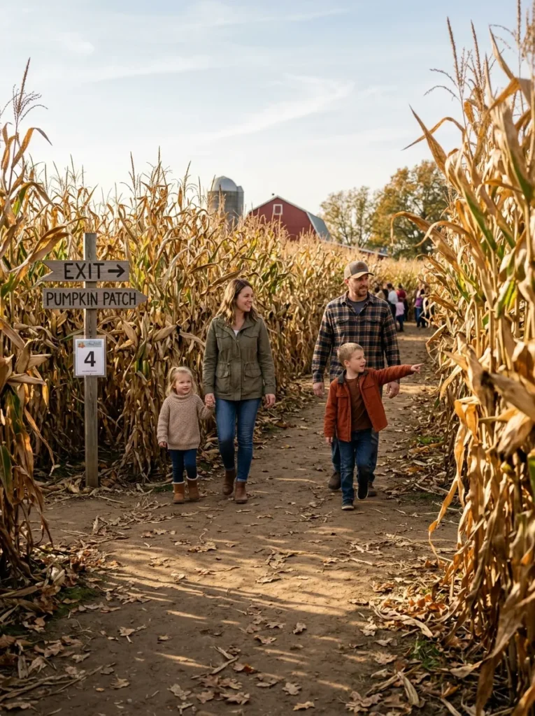 Daylight Family Cornfield Maze Exploration - halloween events near me for kids (Daylight scenic cornfield maze exploration and clue solving for families)