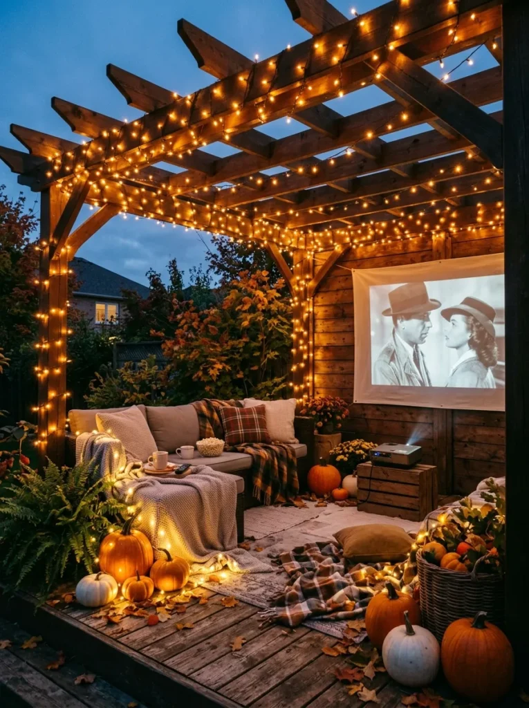 Dimmable Amber Fairy String Lights - halloween movie night ideas