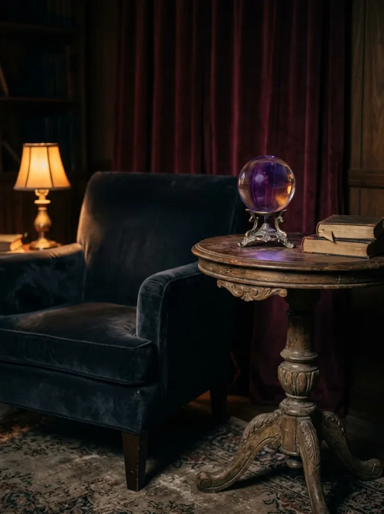 Glowing Crystal Ball Fortune Teller Nook