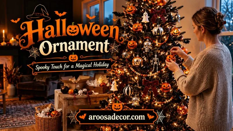 Halloween Ornament: 23 Spooky Tree Decor Ideas - halloween ornament (Artistic tree display featuring an eclectic collection of gothic and vintage handcrafted Halloween ornaments)