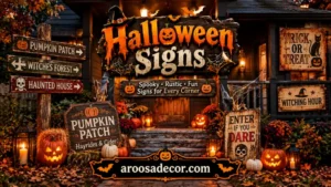 Halloween Signs: 19 Creative Yard and Wall Decor Ideas