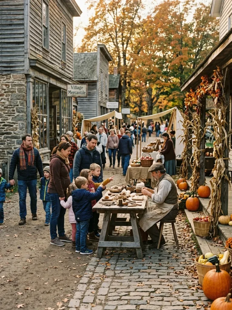 Historic Village Autumn Heritage Celebrations - halloween events near me for kids (Living history museum 19th-century autumn festival with cider pressing)