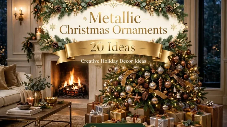 Metallic Christmas Ornaments: 20 Creative Holiday Decor Ideas