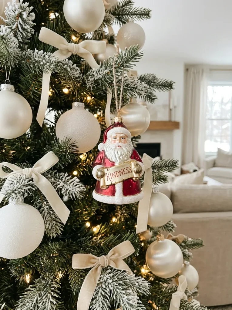 Monochromatic Cashmere White Baubles