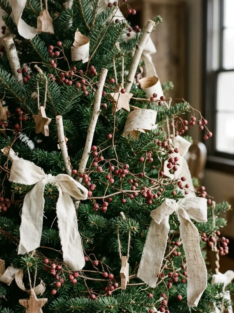 Natural Birch and Dried Berry Sprigs